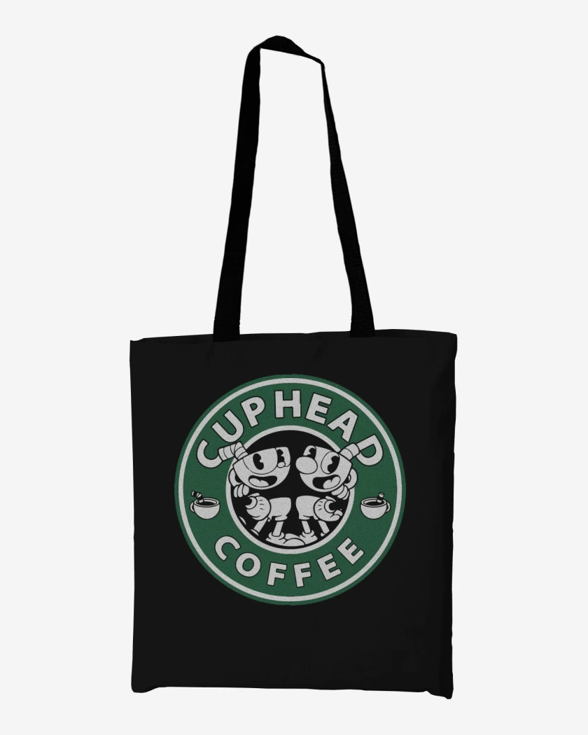 Totebag cup head coffee