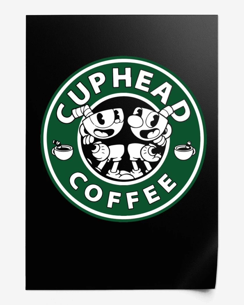 Print cup head coffee