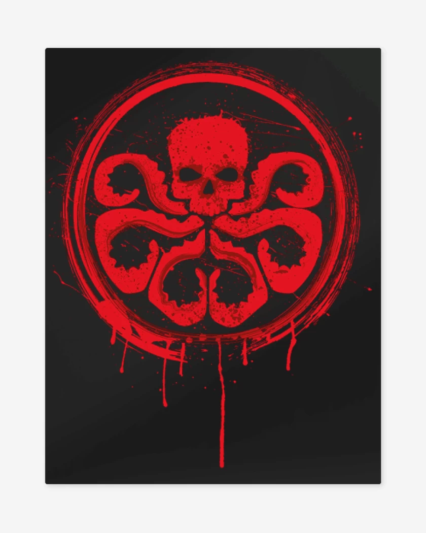 Print metalico Negro de Hydra