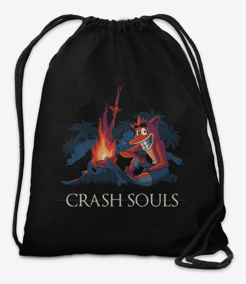 Mochila Negro de Crash souls 