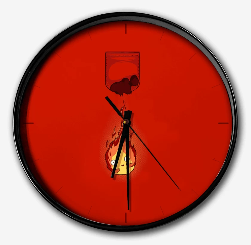 Reloj castillo ambulante fueguito bolsillo