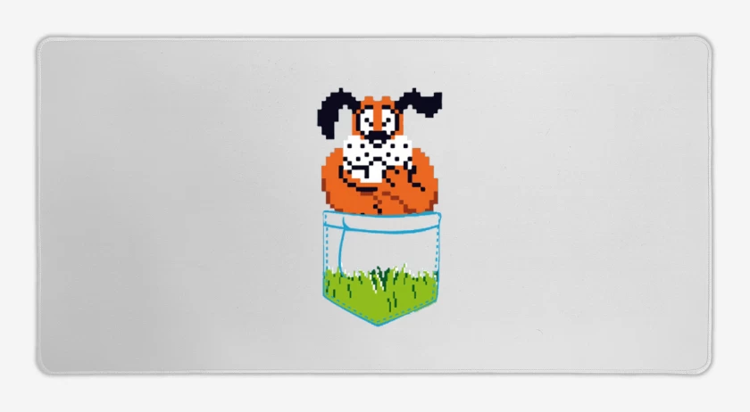 Mouse pad Gamer Blanco de Duck Hunt