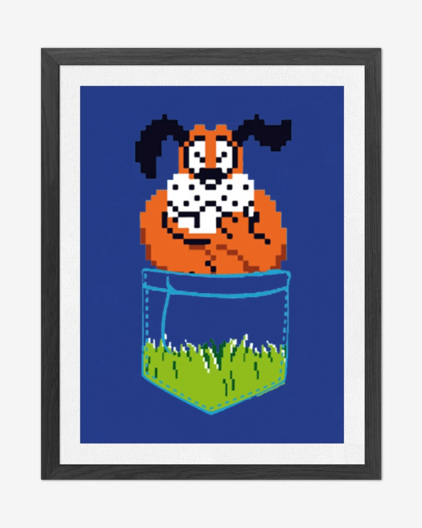 Cuadro decorativo Azul Rey de Duck Hunt