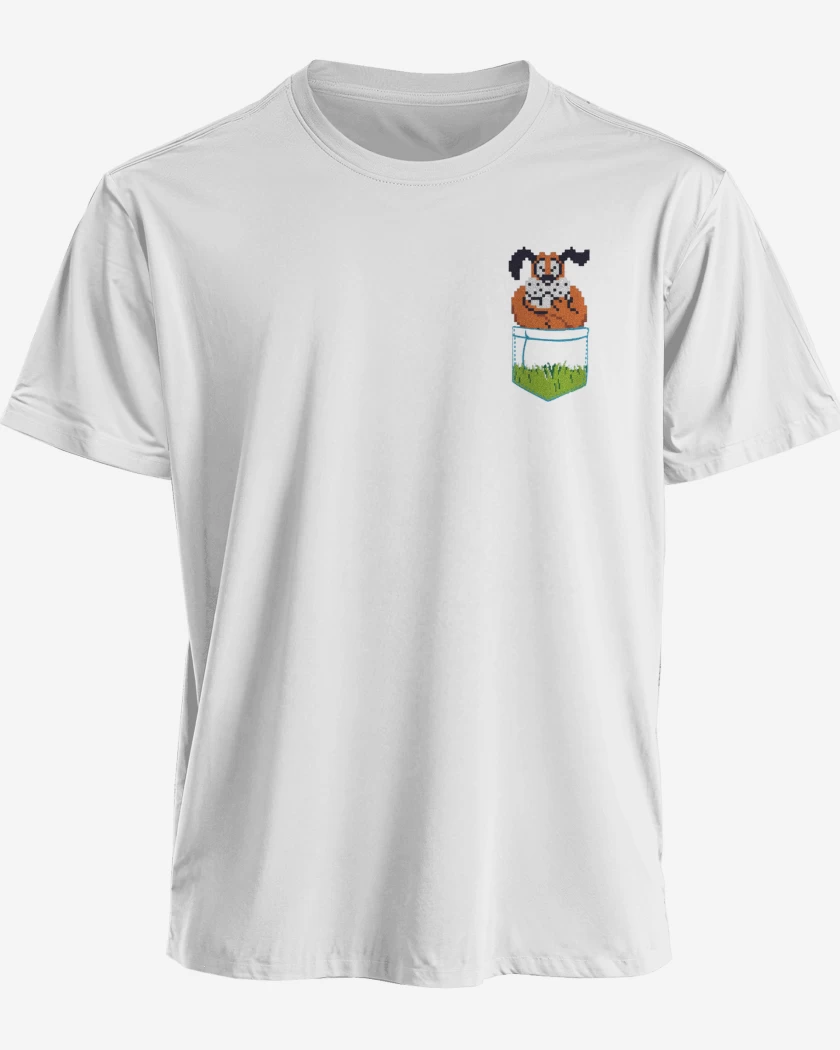 Polera premium Blanco de Duck Hunt