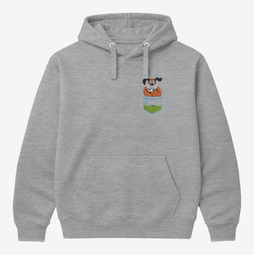 Polerón Canguro Gris Melange de Duck Hunt