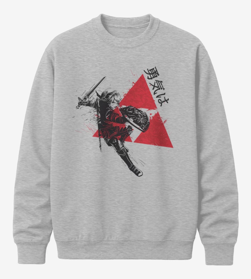 Poleron polo Gris Melange de Link Trifuerza