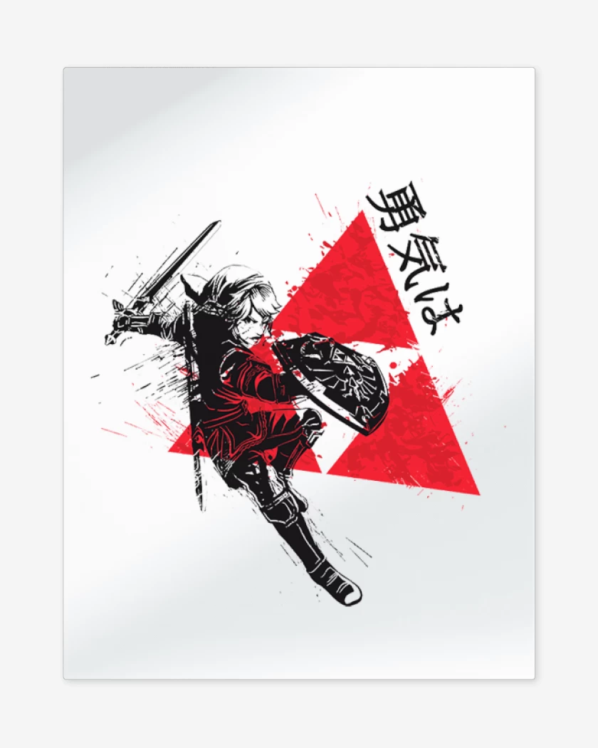 Print metalico Blanco de Link Trifuerza