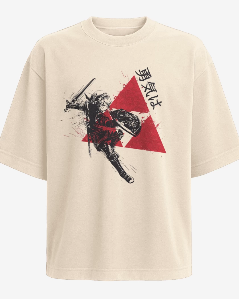 Polera Oversize Beige de Link Trifuerza