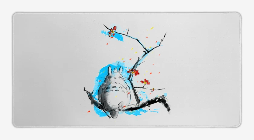 Mouse pad Gamer Blanco de Totoro 3