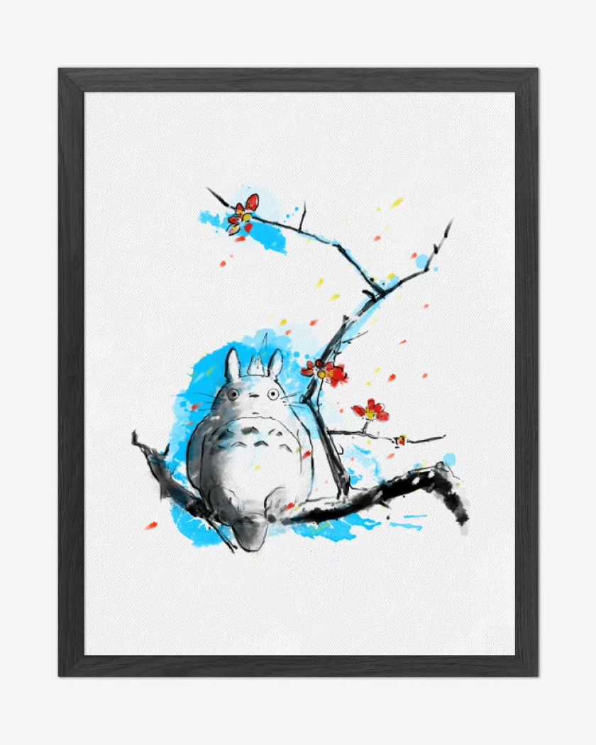 Cuadro decorativo Blanco de Totoro 3