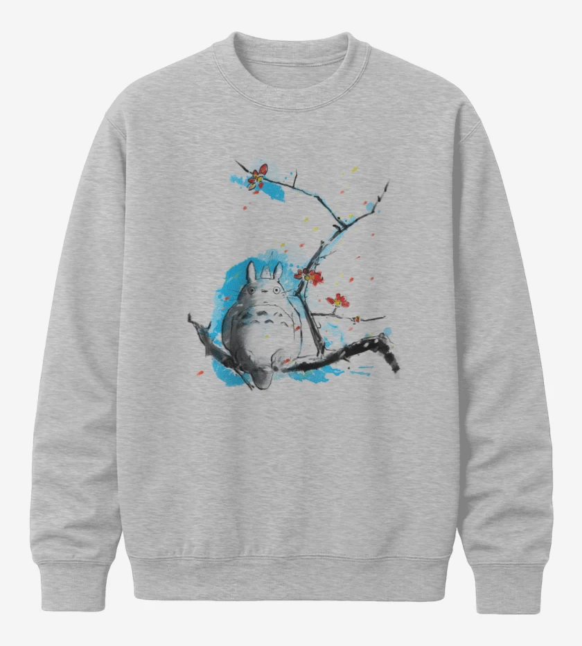 Poleron polo Gris Melange de Totoro 3