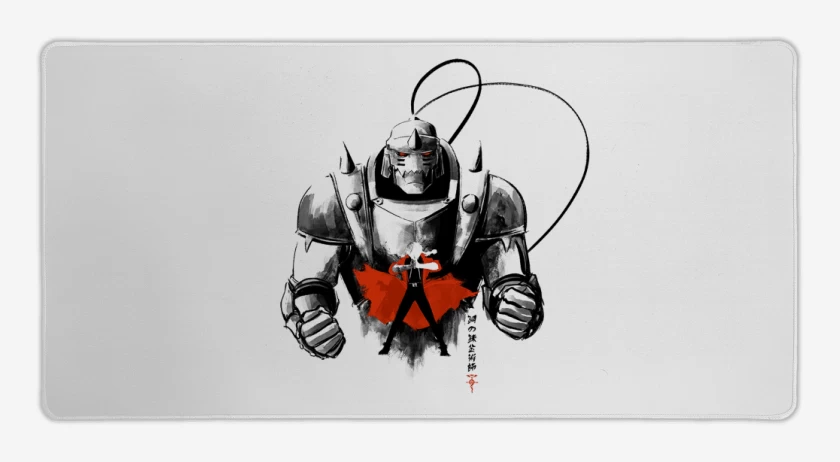 Mouse pad Gamer Blanco de alphonse elric