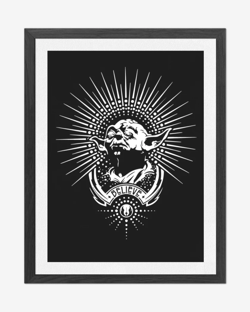 Cuadro decorativo Star Wars - Yoda Believe...
