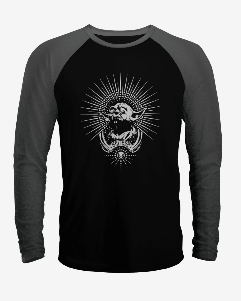 Polera Raglan Star Wars - Yoda Believe...