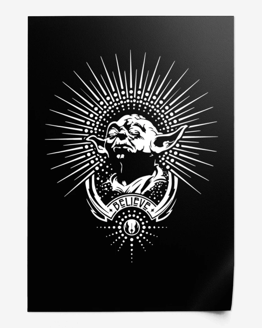 Print Star Wars - Yoda Believe...