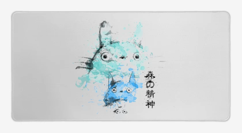 Mouse pad Gamer Blanco de Totoro 4