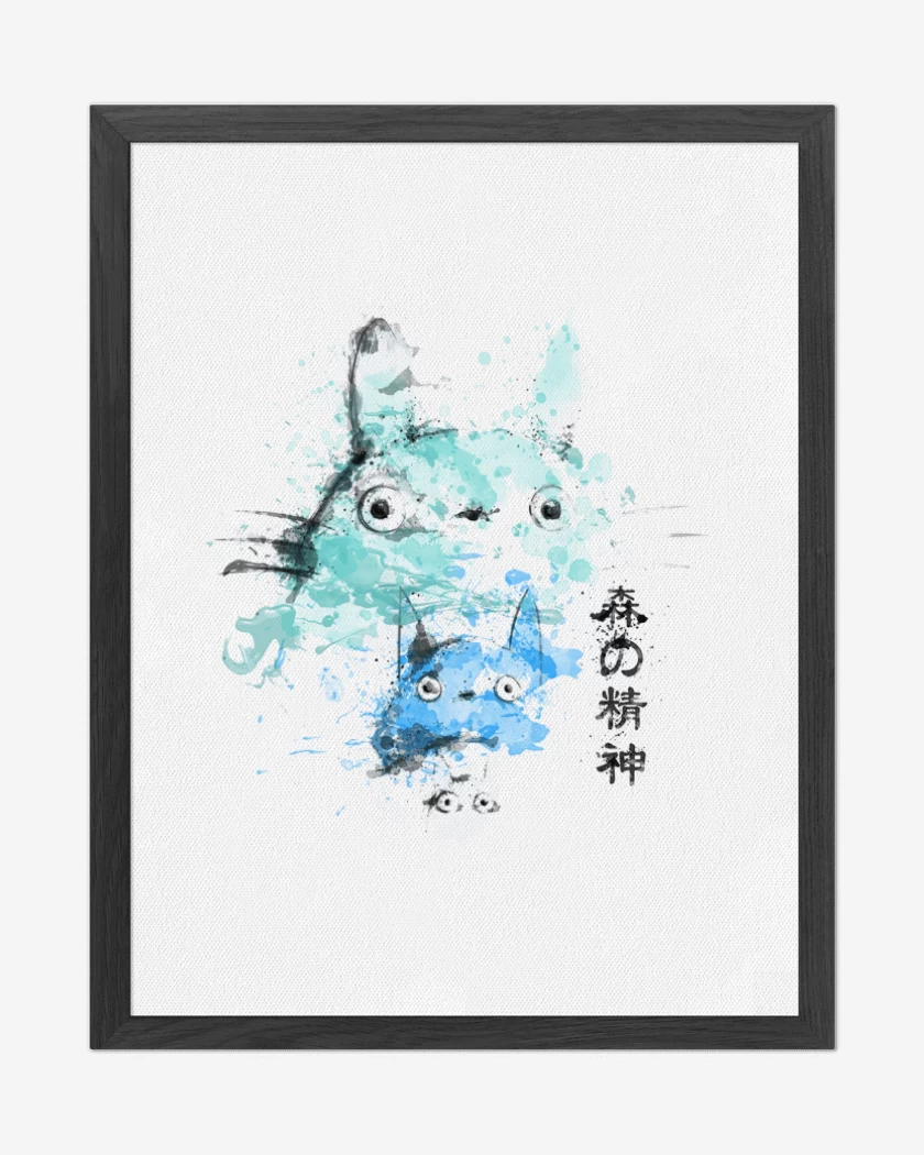 Cuadro decorativo Blanco de Totoro 4