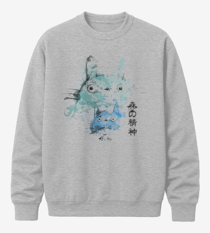 Poleron polo Gris Melange de Totoro 4