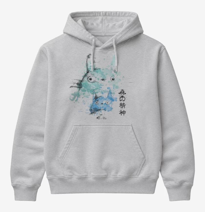 Poleron Canguro básico Gris Melange de Totoro 4