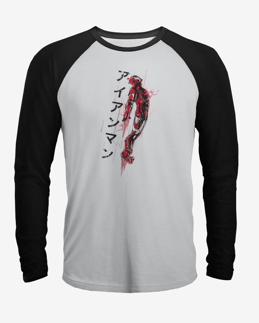 Polera Raglan Iron Man Japones