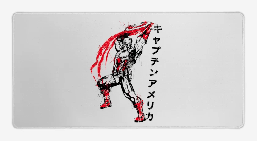 Mouse pad Gamer Capitan America Japones
