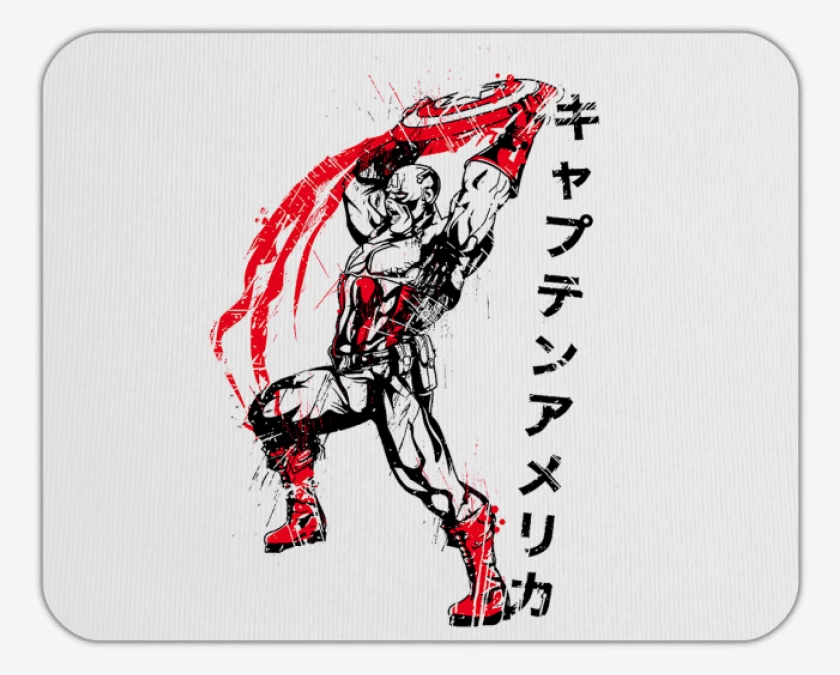 Mousepad Capitan America Japones