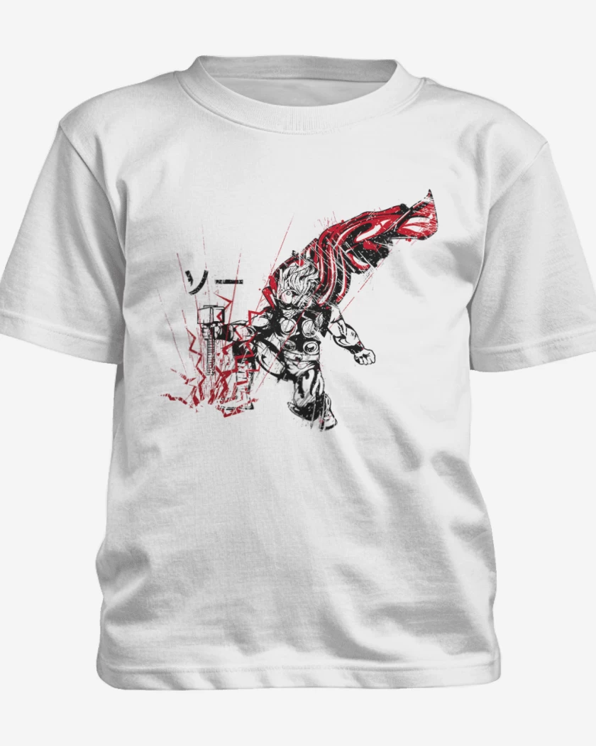 Polera de niño Blanco de Thor Japones