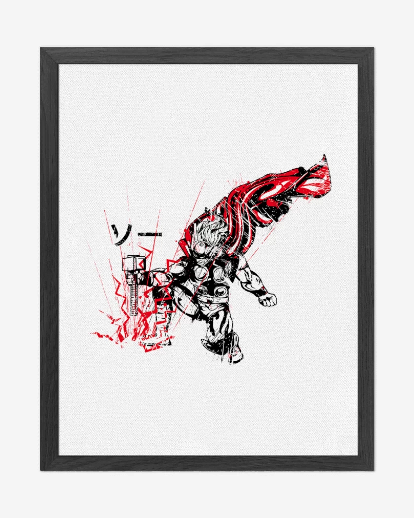 Cuadro decorativo Blanco de Thor Japones