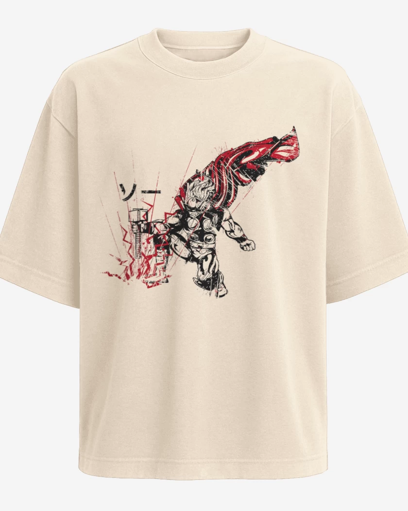 Polera Oversize Beige de Thor Japones