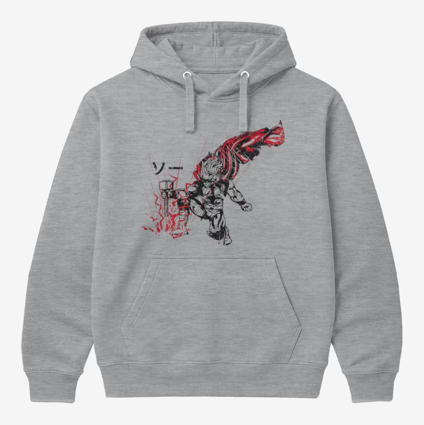 Polerón Canguro Gris Melange de Thor Japones
