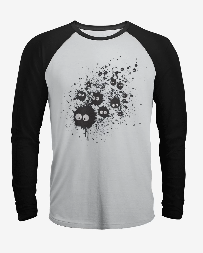 Polera Raglan Blanco / Negro de Chihiro