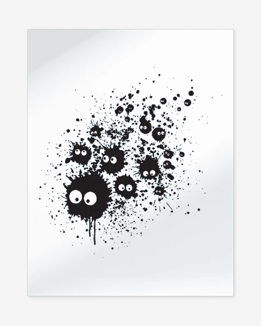 Print metalico Blanco de Chihiro