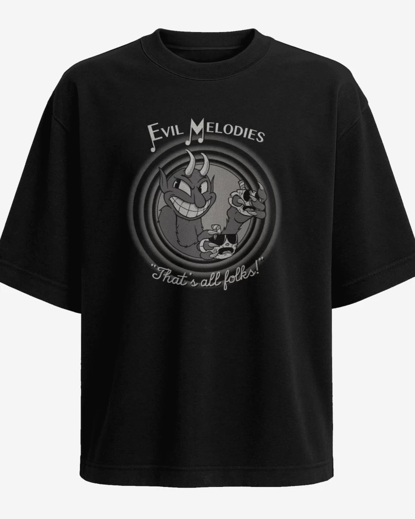 Polera Oversize Cup Head Devil