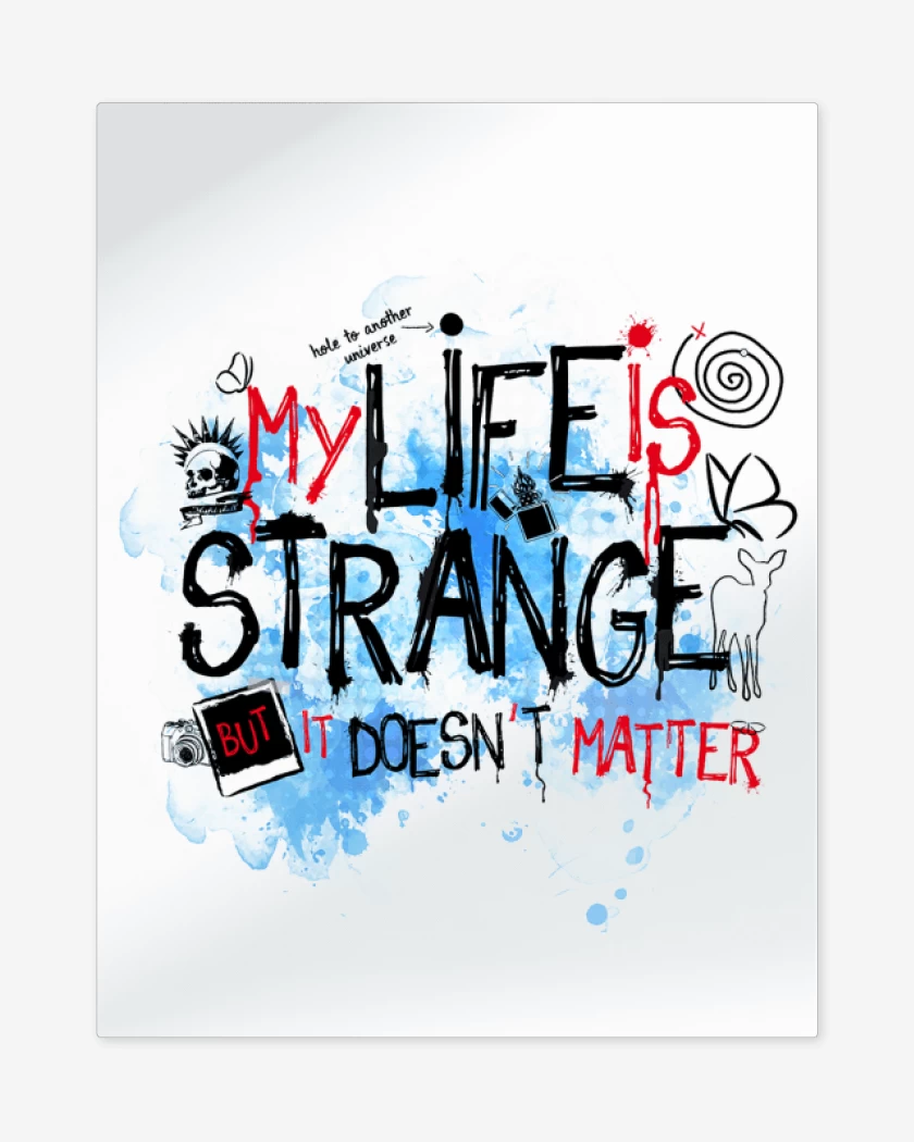 Print metalico Blanco de Life is strange