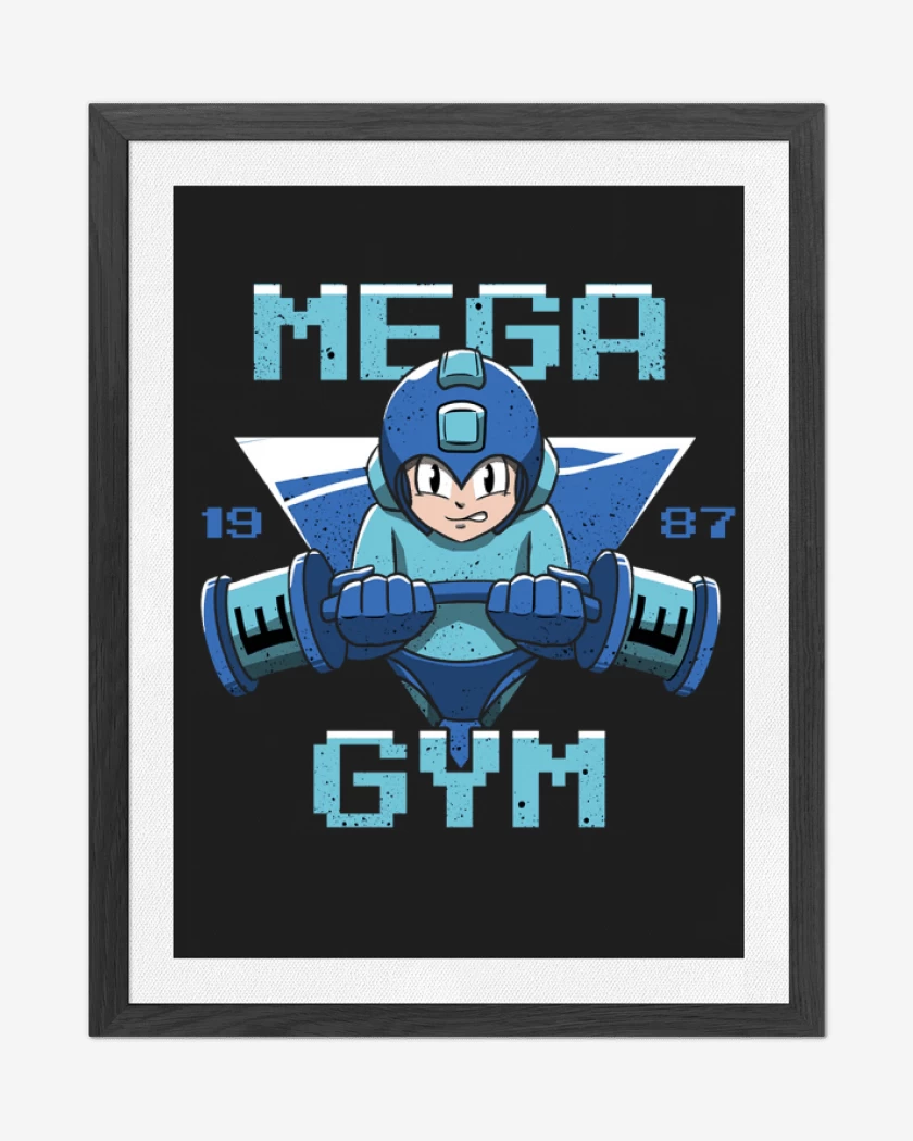 Cuadro decorativo Negro de MegaGym 
