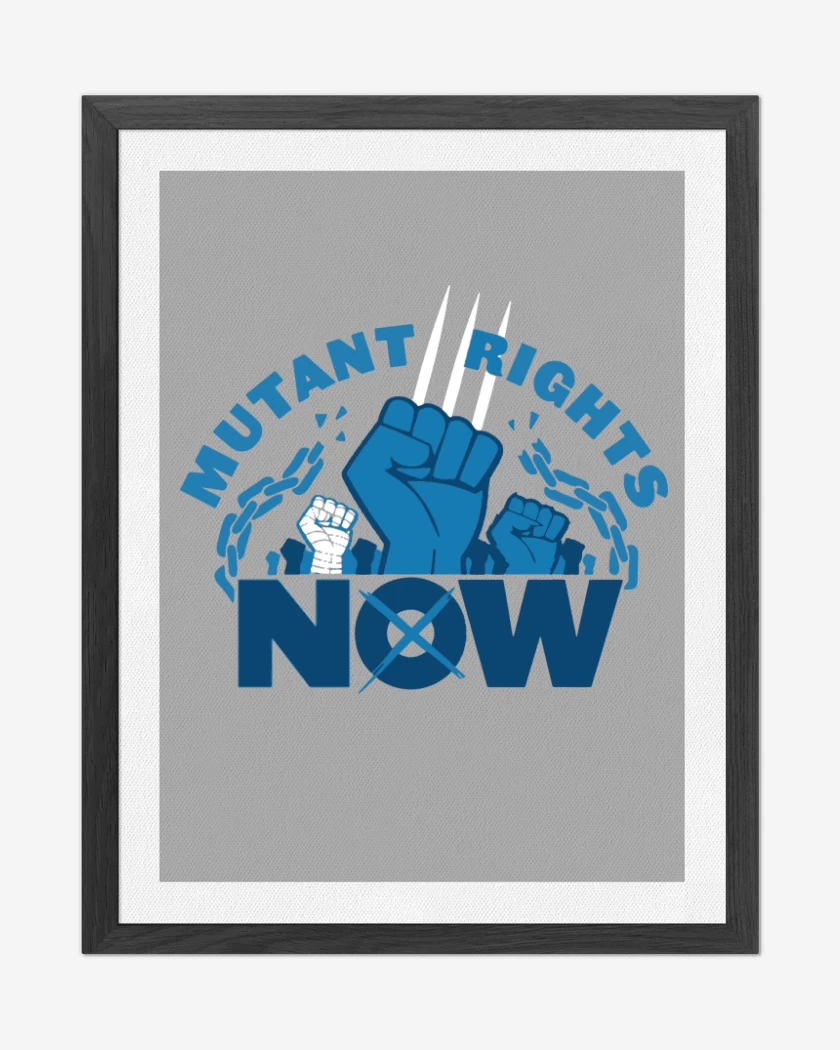 Cuadro decorativo Gris Melange de X-Men Mutant Rights