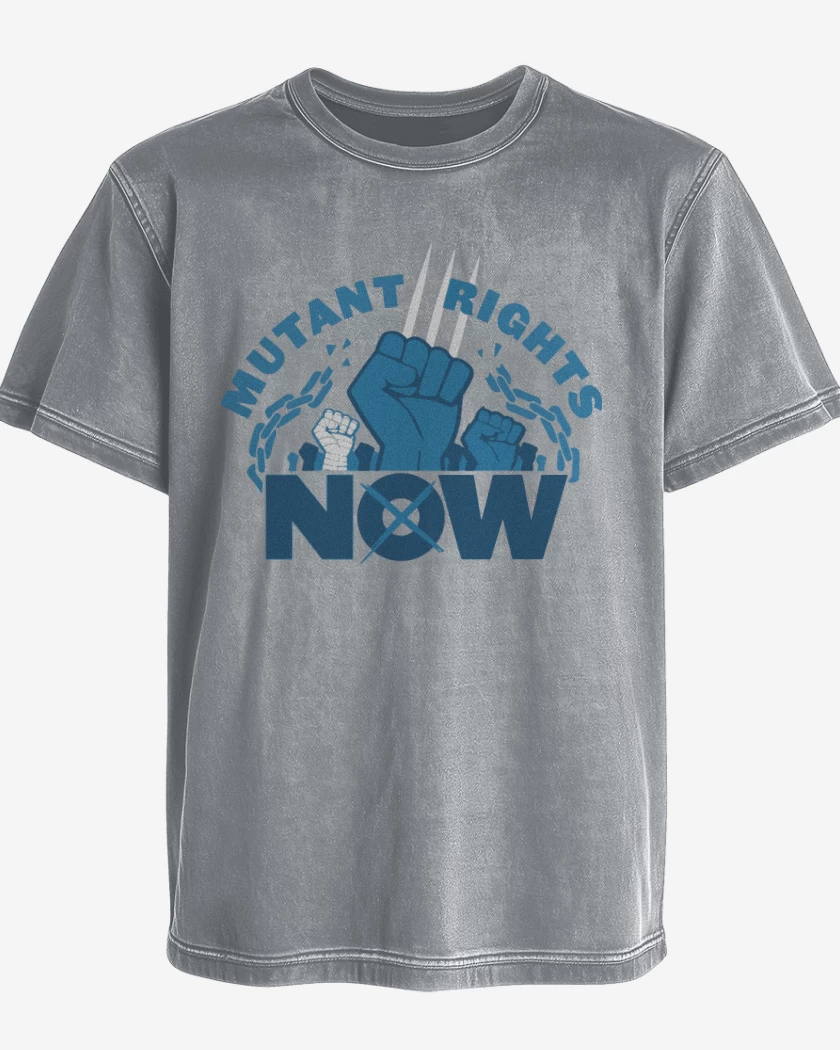 Polera desgastada X-Men Mutant Rights