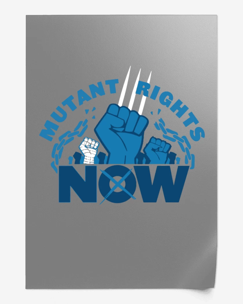 Print X-Men Mutant Rights