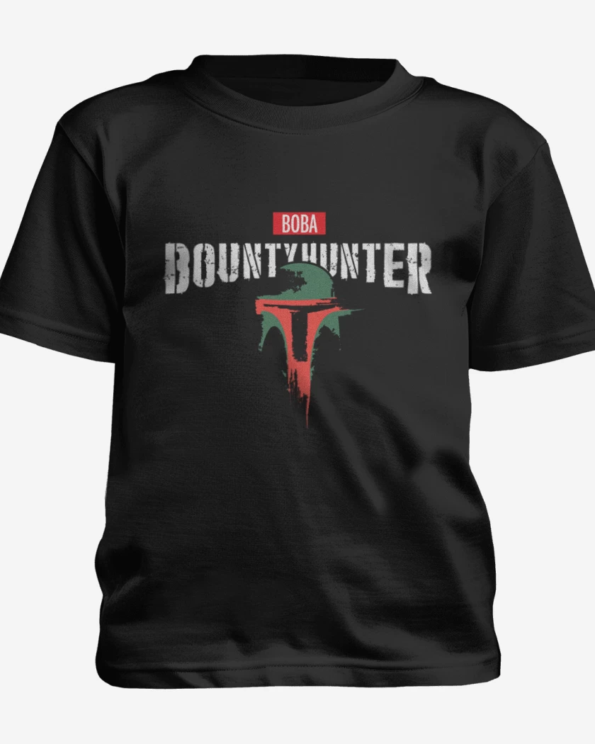 Polera de niño Negro de Boba Hunter
