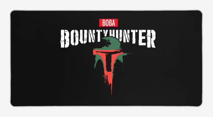 Mouse pad Gamer Negro de Boba Hunter