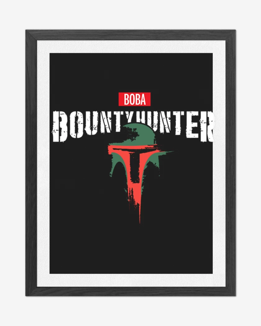 Cuadro decorativo Negro de Boba Hunter