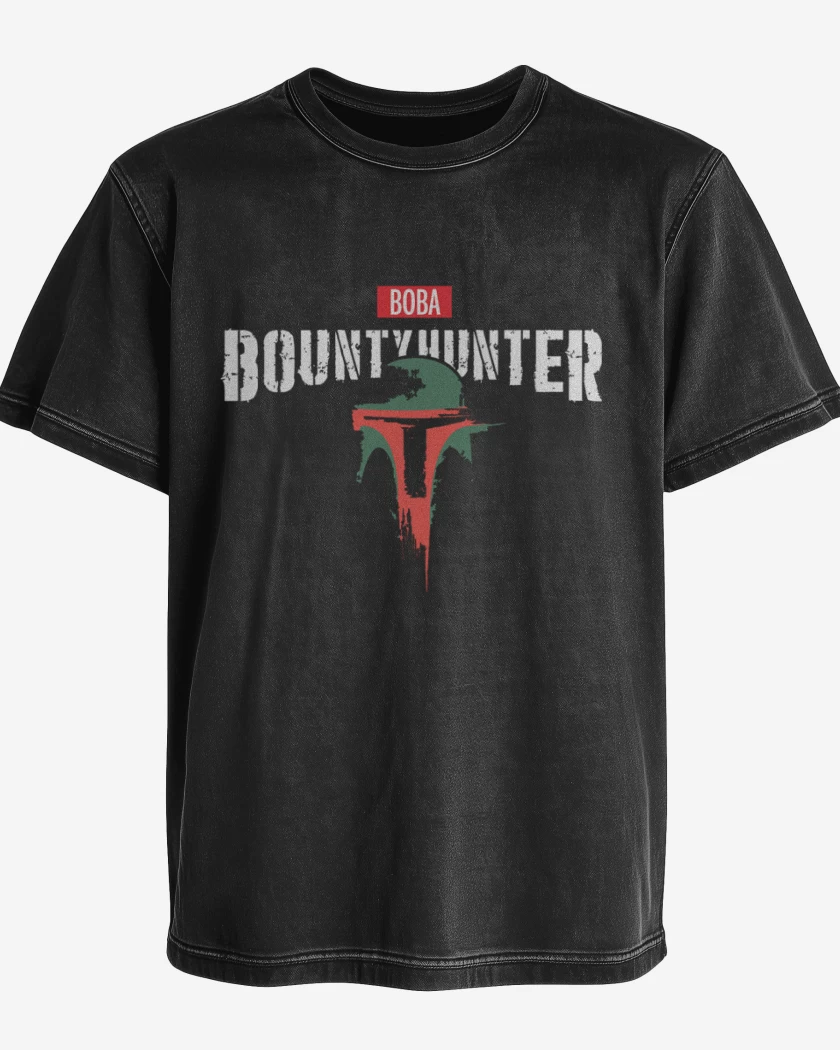 Polera desgastada Boba Hunter