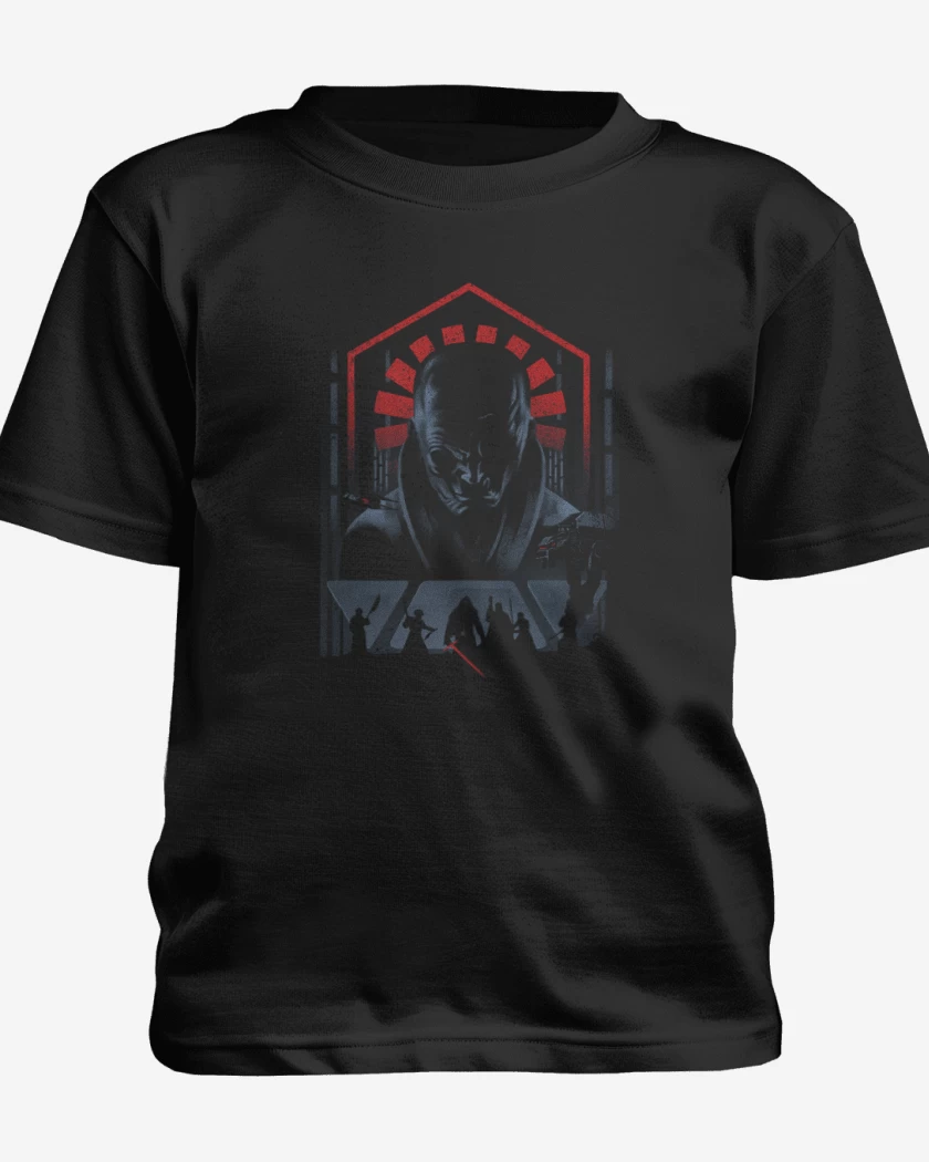 Polera de niño Negro de Snoke