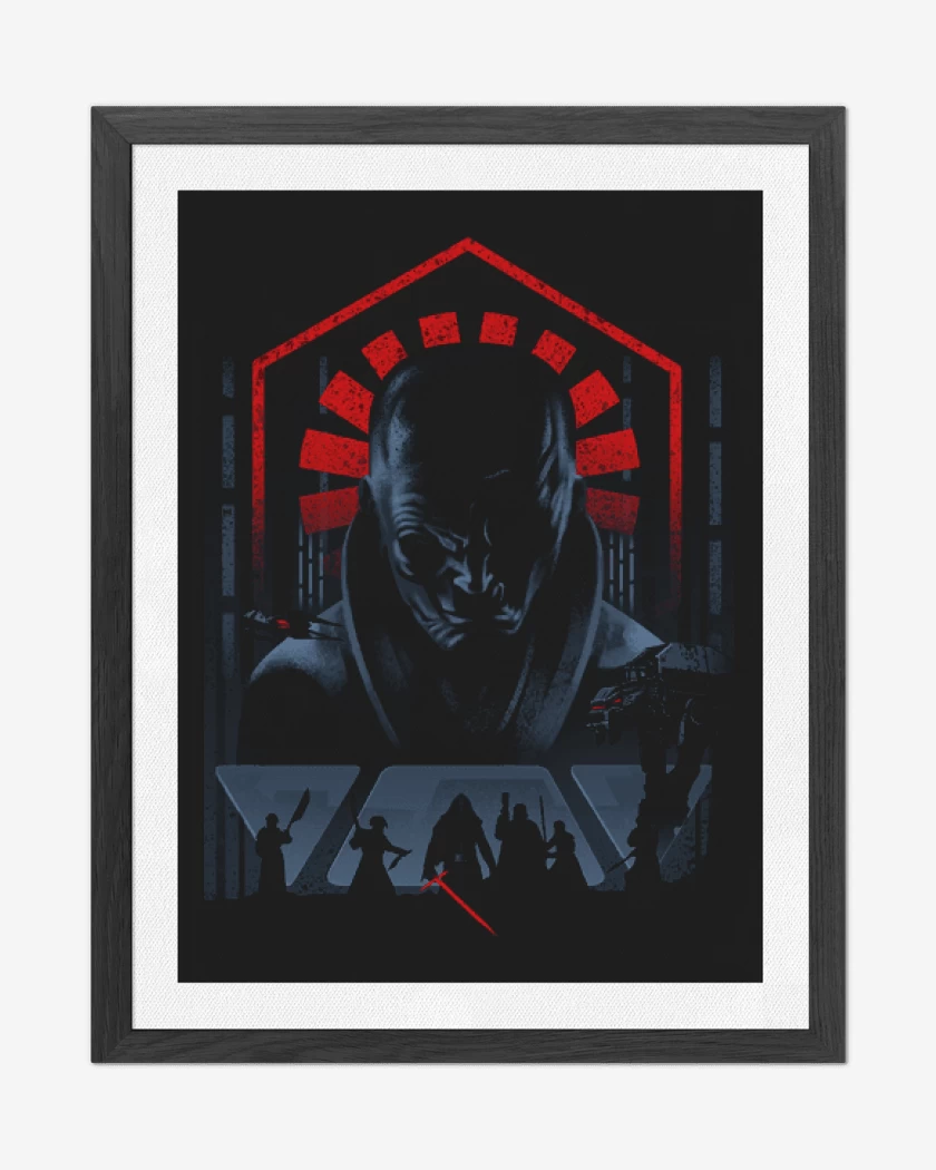 Cuadro decorativo Negro de Snoke