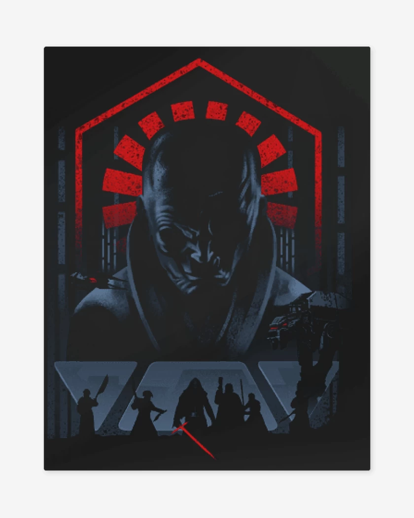 Print metalico Negro de Snoke