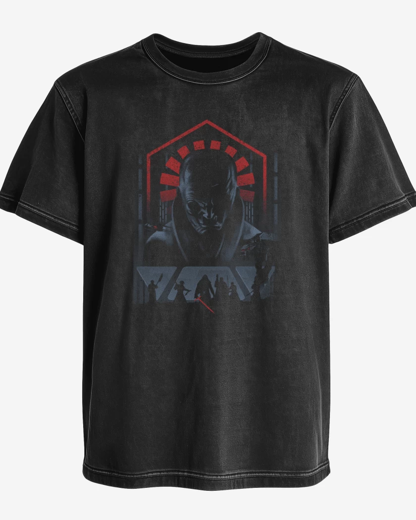 Polera desgastada Negro de Snoke