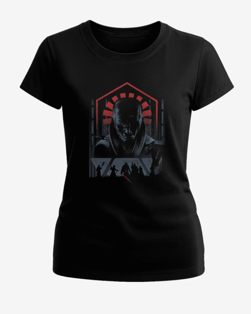 Polera de Mujer Negro de Snoke