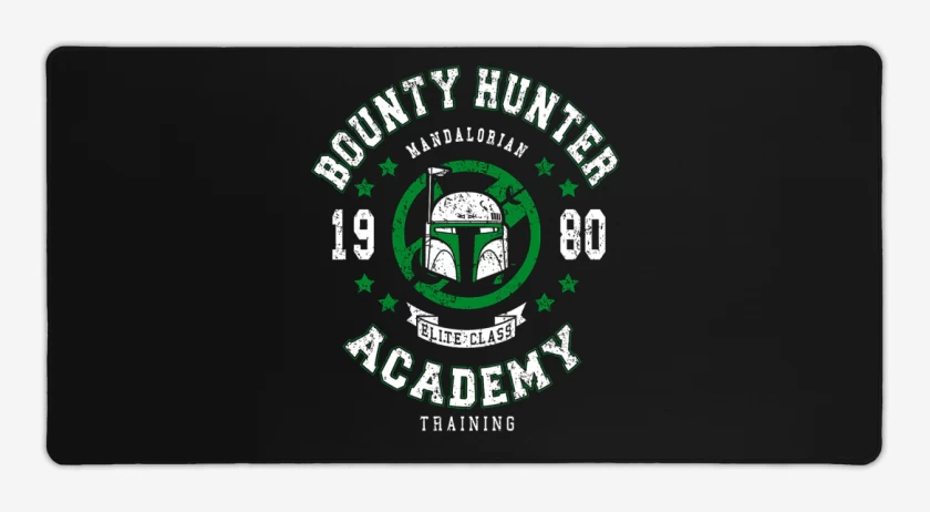 Mouse pad Gamer Negro de Boba Academy