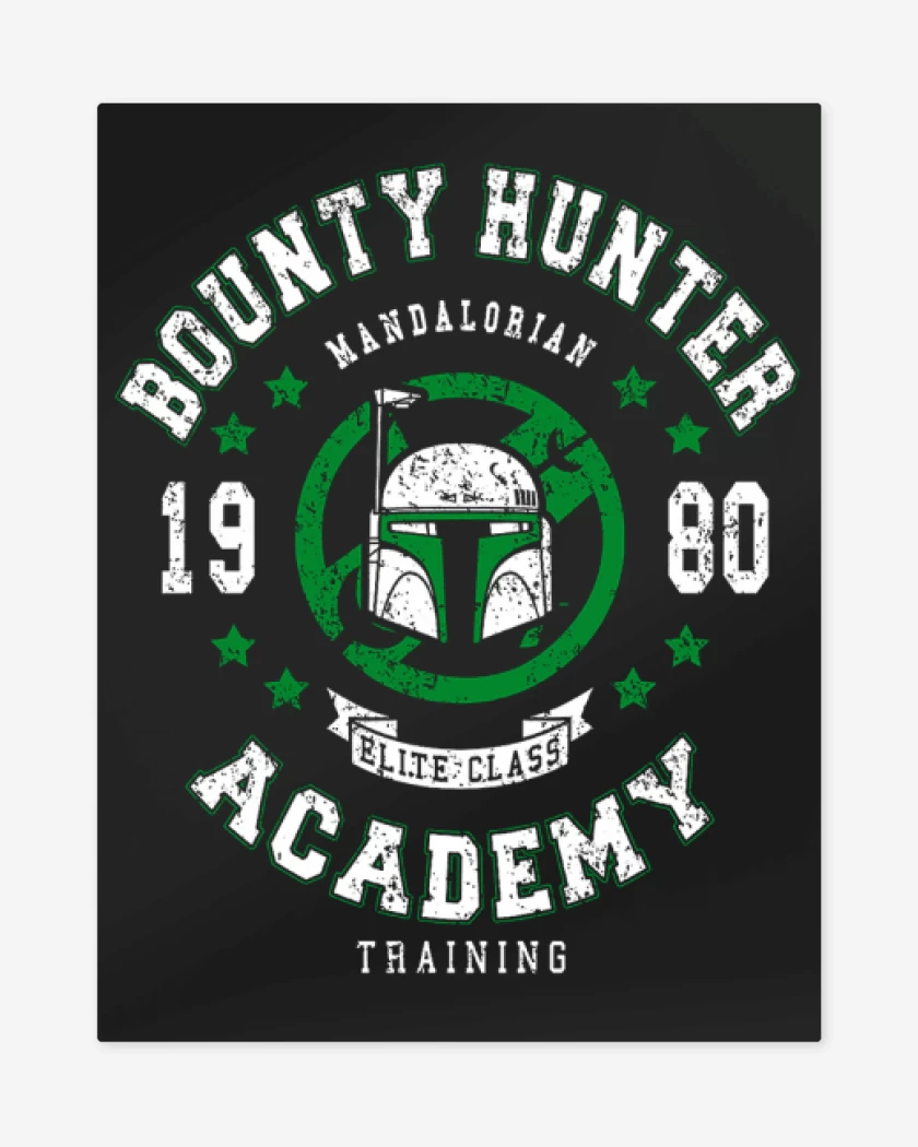 Print metalico Negro de Boba Academy