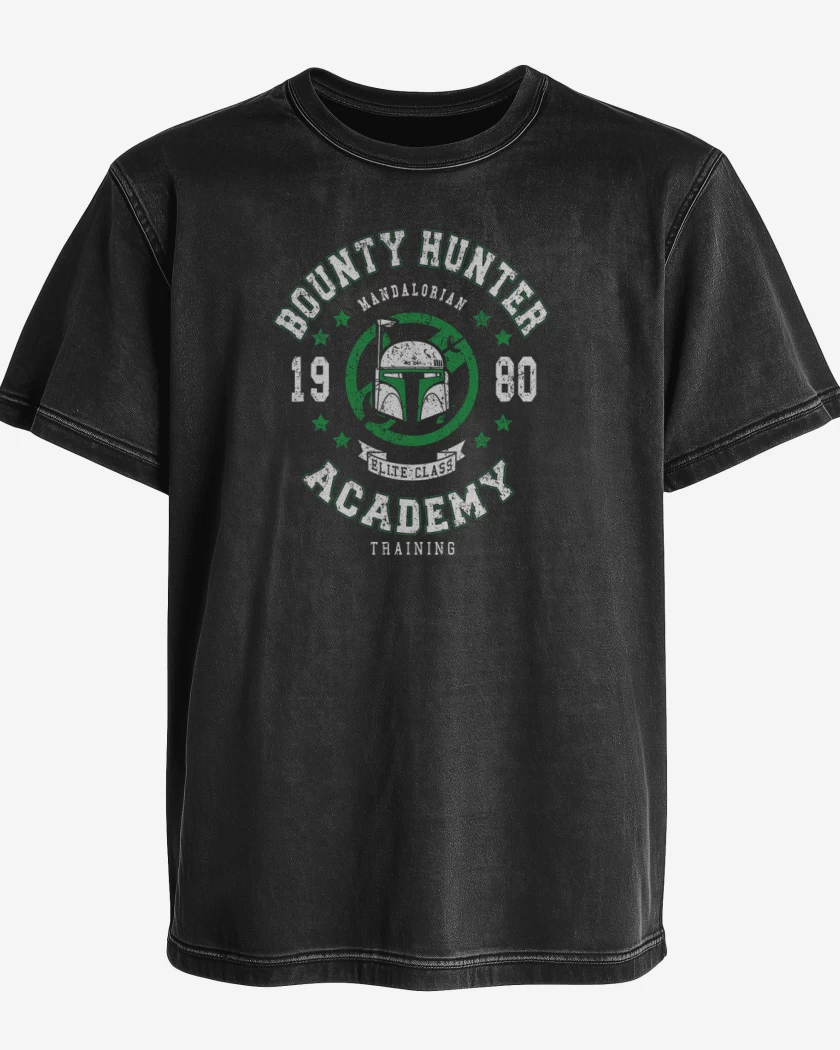 Polera desgastada Negro de Boba Academy